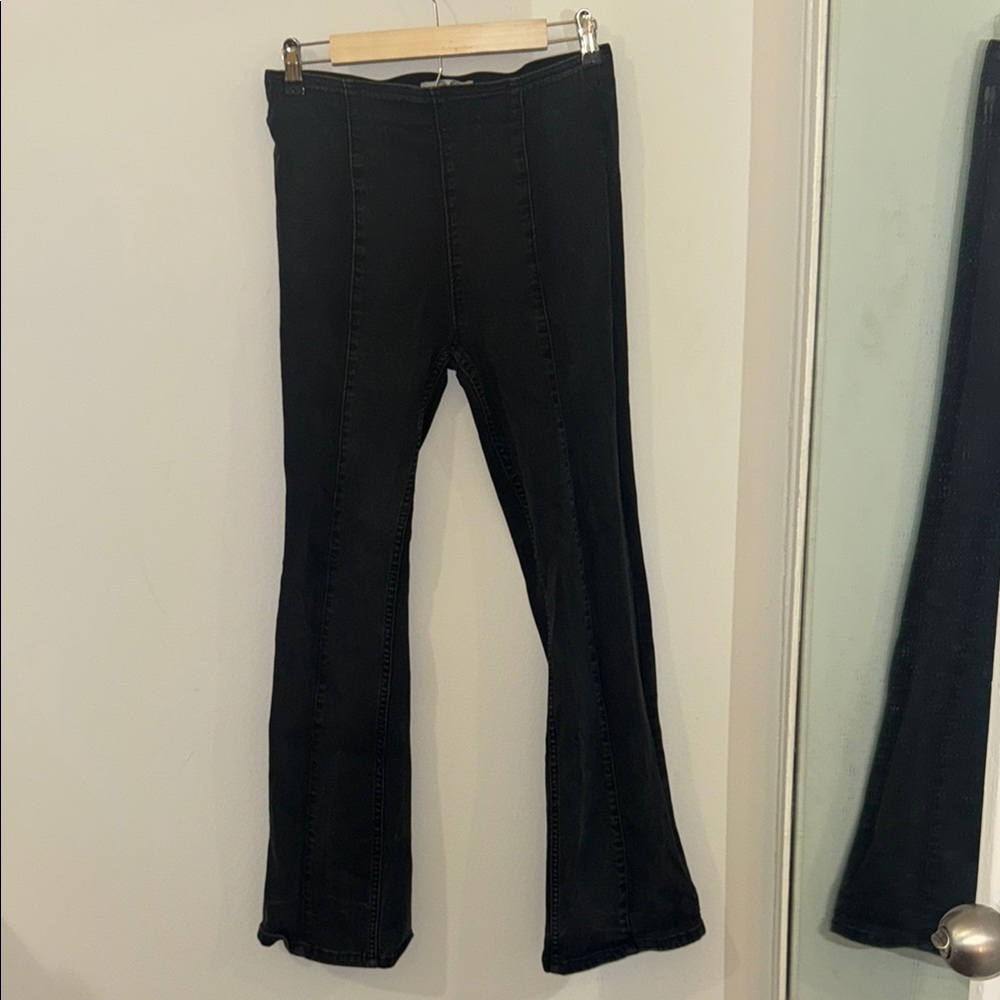 We The Free Black Flare Pants Stretchy Boot Cut